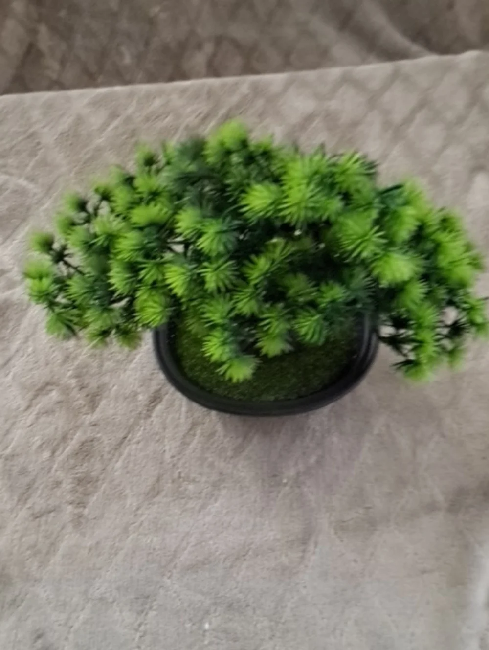 Artificial Mini Bonsai Accent Plant in Green